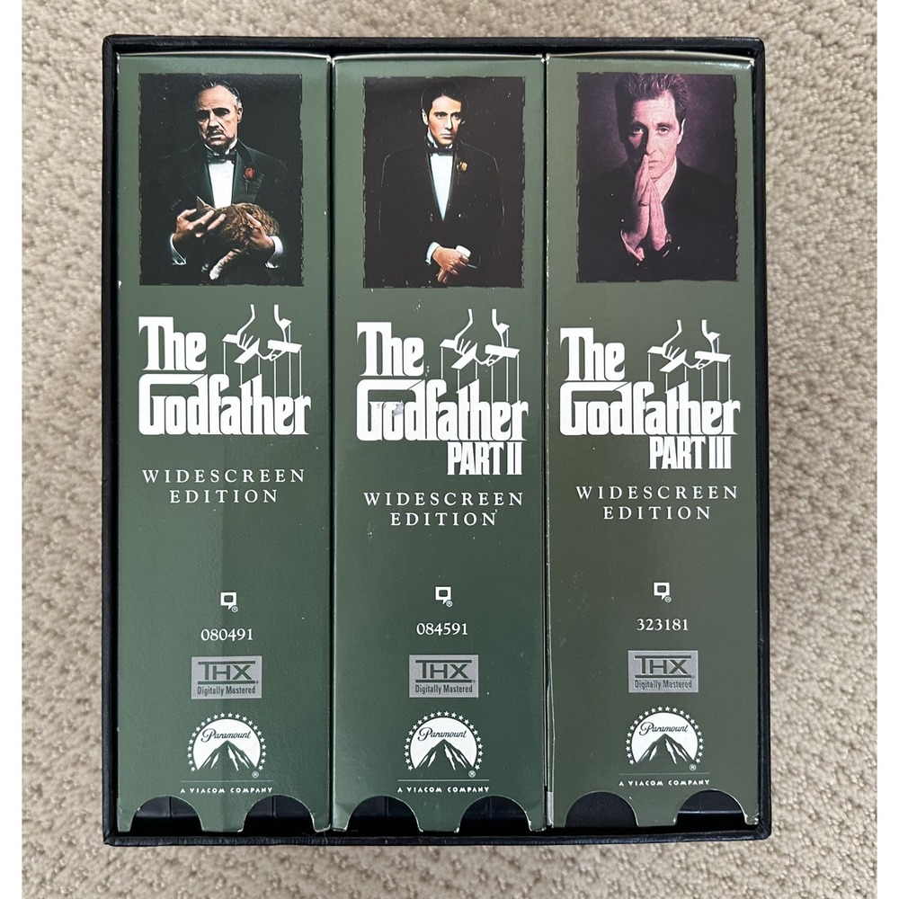 The Godfather Collection VHS 1997 (Parts 1, 2 & 3) 6 Tape Set Collectors Classic